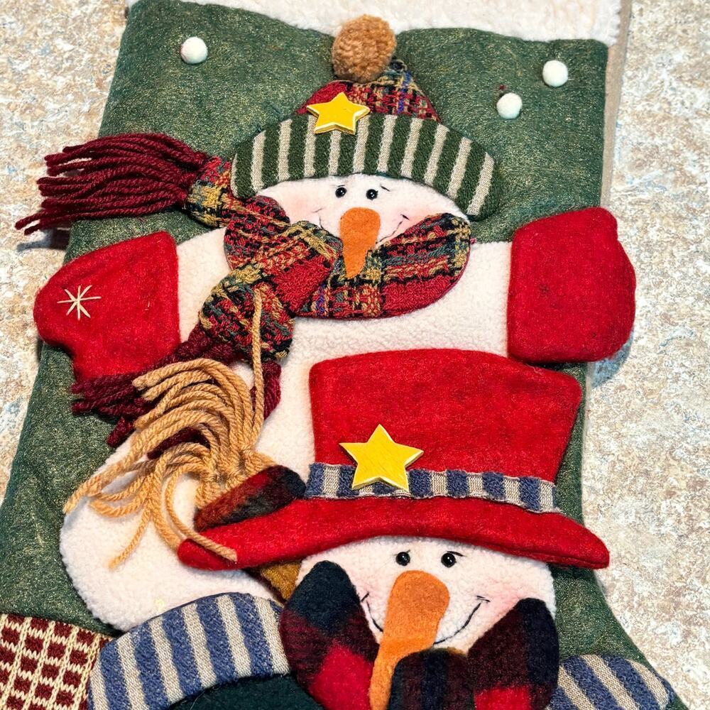 4 Cozy Cabin Christmas Fleece Faux Fur Christmas Stockings Holiday Decor - Picture 12 of 13